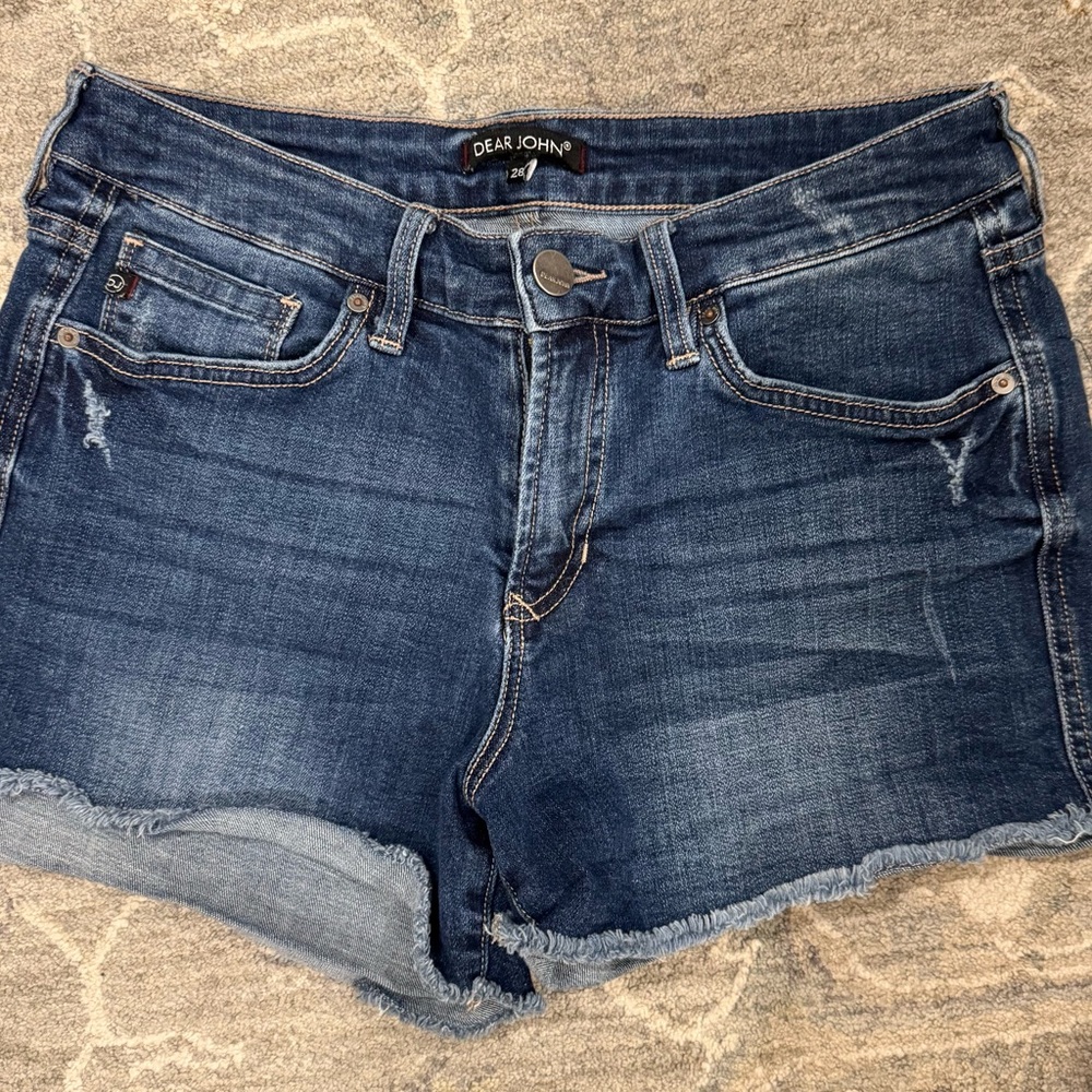 Dear John Dark Blue Denim Shorts